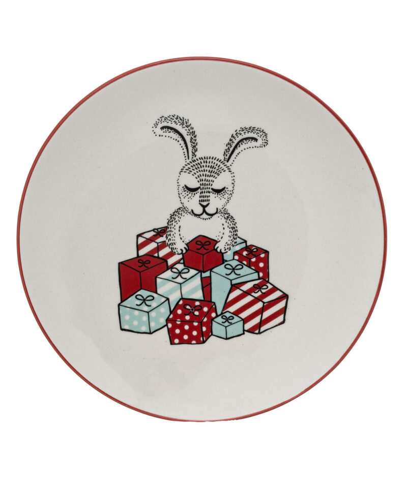 Teller "Hase zu Weihnachten"