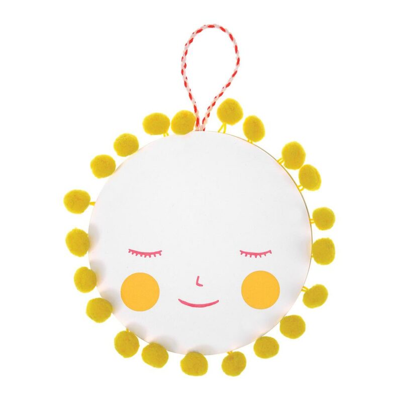 Sun with Pompoms New Baby Card