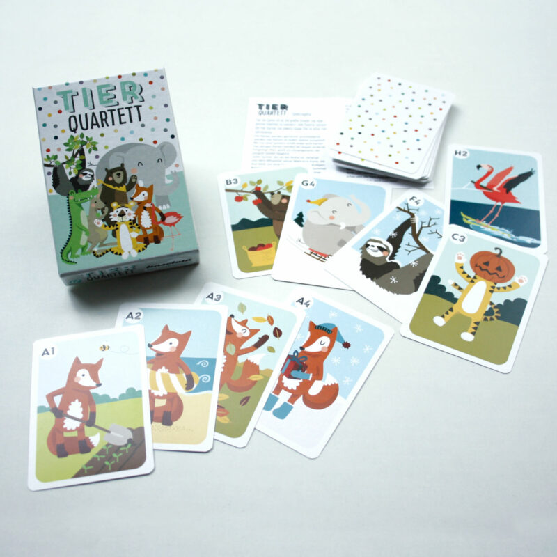 Käselotti - Kartenspiel "Tierquartett" – Bild 2