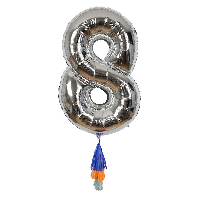 Luftballon - Fancy Number Ballon "8"