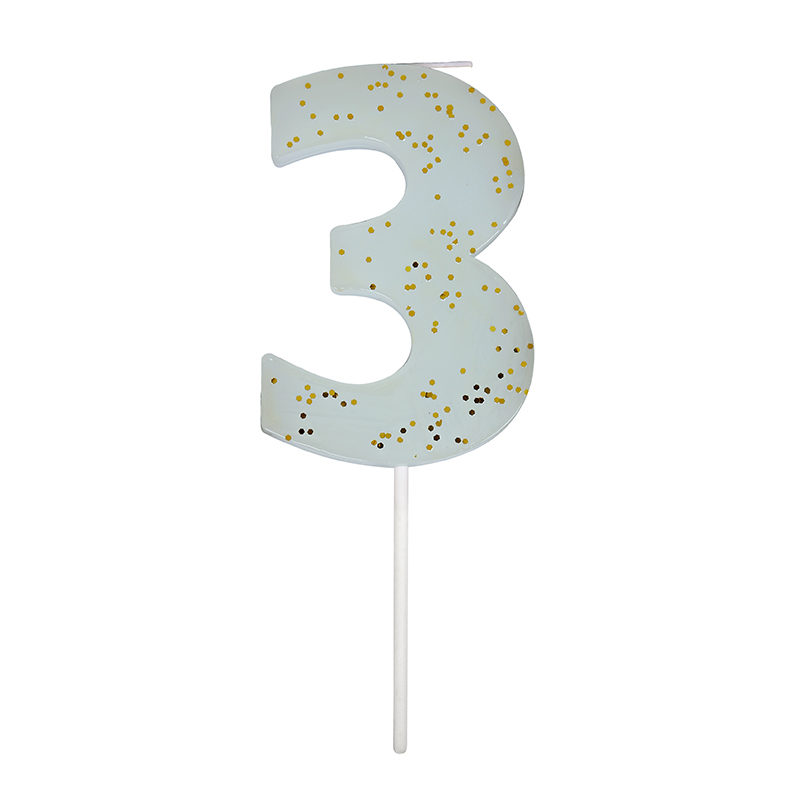 Geburtstagskerze - Birthday Candle "3" – Bild 2