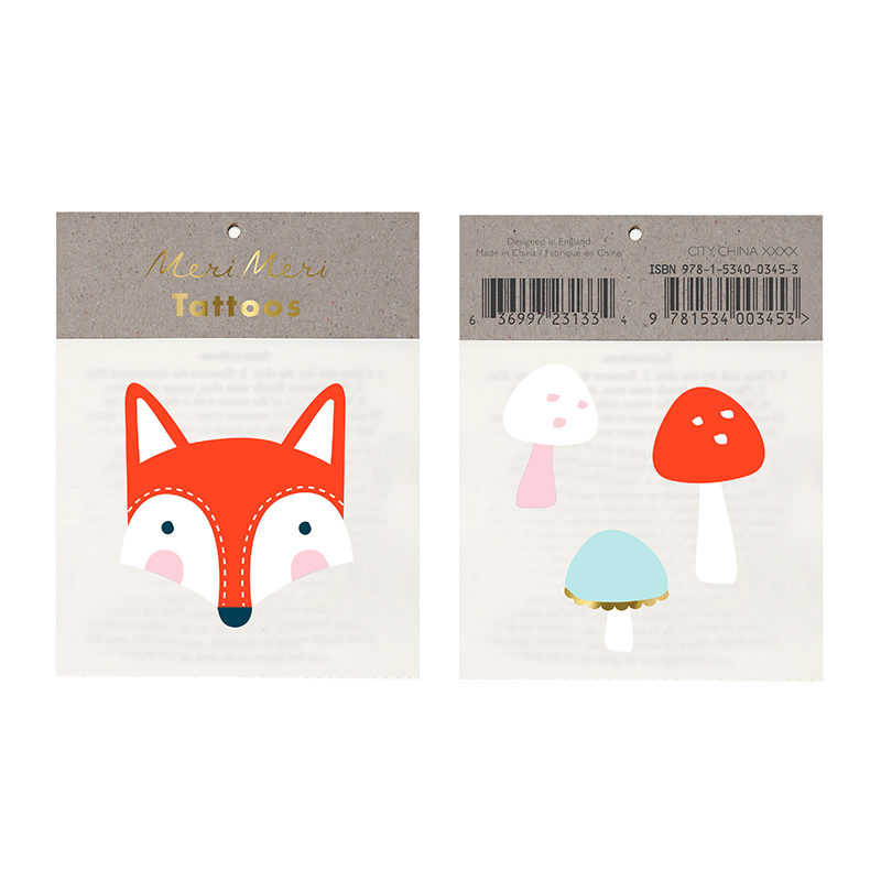Tattoos "Fuchs und Pilz"