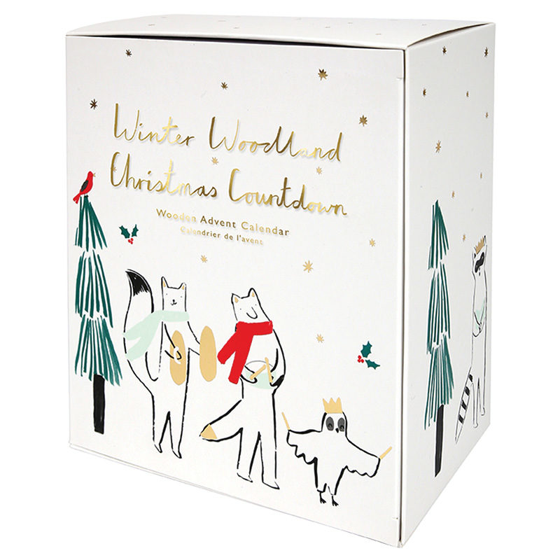 Adventskalender aus Holz "Wald" – Bild 2