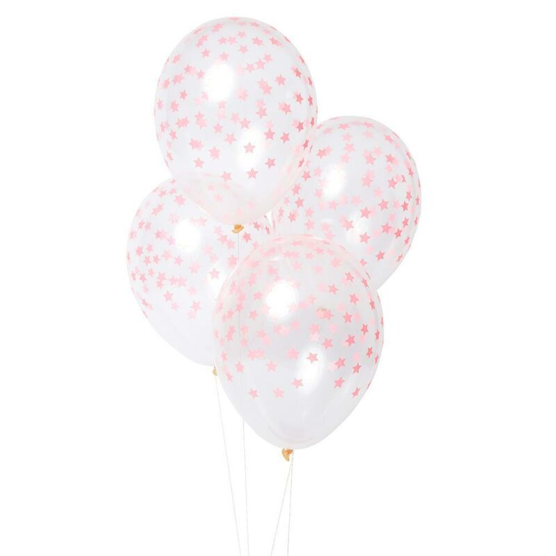 Coral Star Balloons