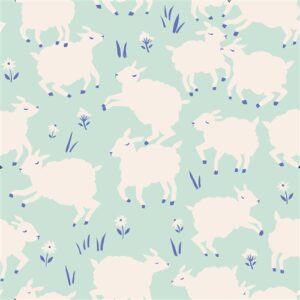 Birch Fabrics - Homestead - Little Lamb Mint