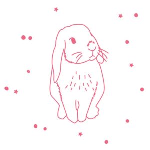 MIMI'lou Sticker - Lapin Rose