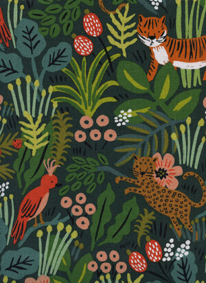 Cotton&Steel Menagerie - Jungle Hunter Canvas