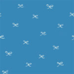 Birch Fabrics - Wonderland - Bows Blue