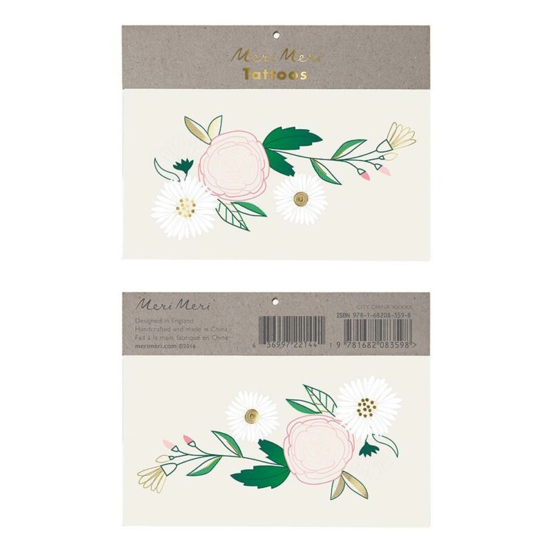 Tattoos "Floral mit Gänseblümchen"