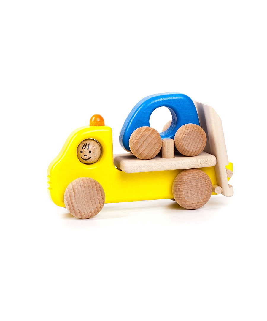 Holz Auto Abschleppwagen Spielzeug 
