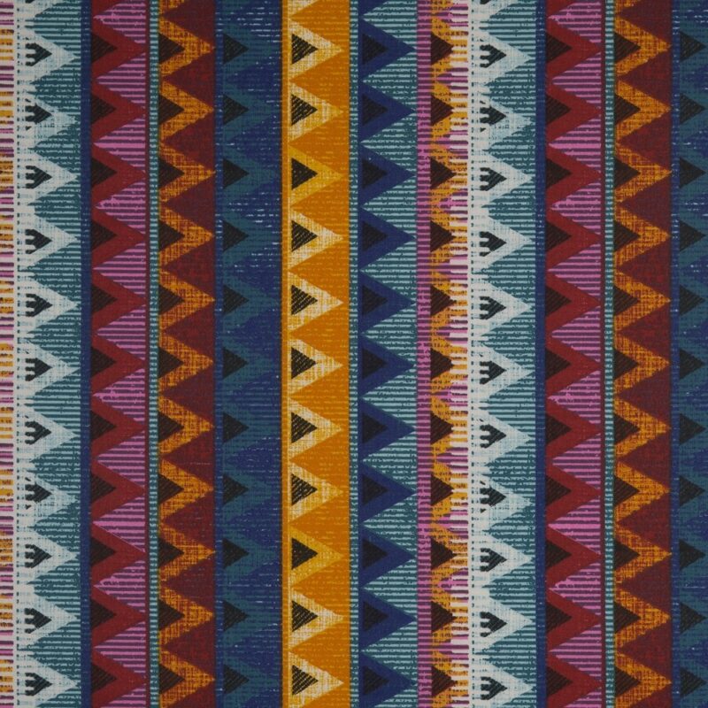 Beschichtete Baumwolle - Muster Dreiecke bunt