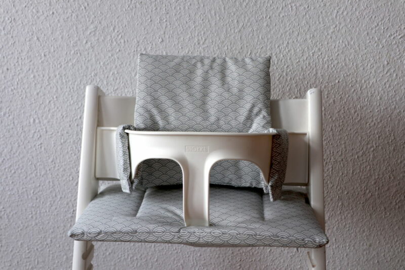 Beschichtetes   Tripp Trapp Set "Bögen Muschelmuster - Grau" – Bild 3
