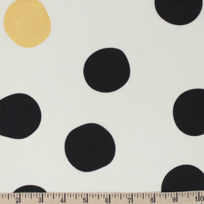 Birch Fabrics - Shift Dot in Black Metallic