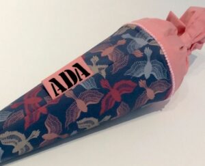 Schultüte "Rosa Vögel"