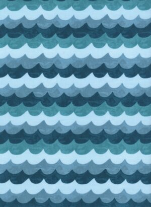 Cotton&Steel - Amalfi - Waves Turquoise