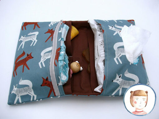 Windeltasche mit Namen "Fuchs"