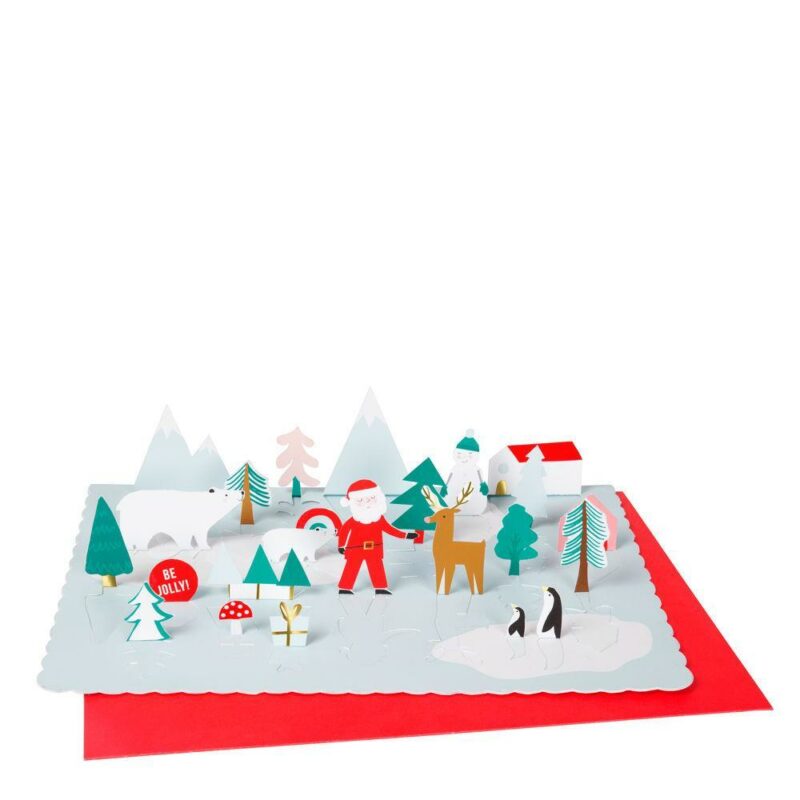 Pop-Up Santa Scene Advent Calendar