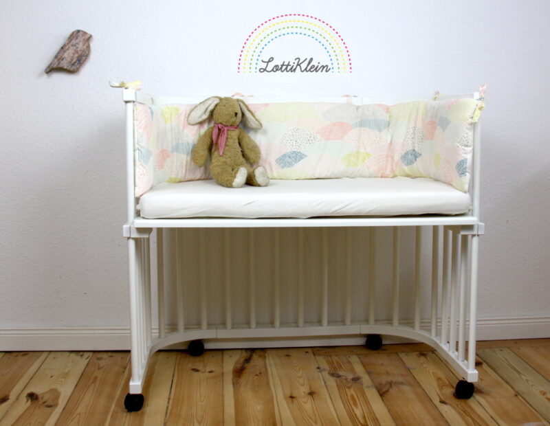 Nestchen "Helle Bögen" BB Babybay Babybett Nestchen LottiKlein