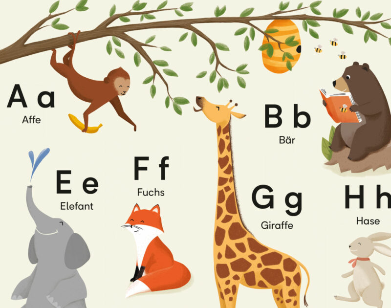 ABC POSTER TIERALPHABET 50X70 CM