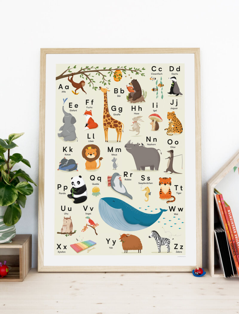 ABC POSTER TIERALPHABET 50X70 CM