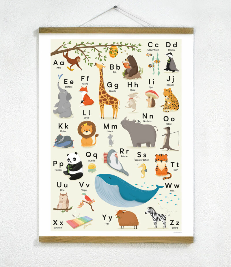 ABC POSTER TIERALPHABET 50X70 CM