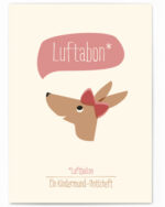 Vierundfünfzig Illustration - Kindermund Notizheft - Rosa