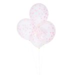 Neon Heart Printed Balloons