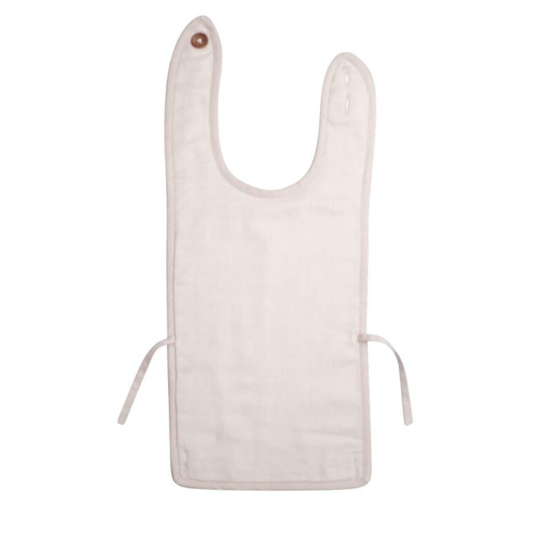 MUSLIN FEEDING BIB - MAUVE