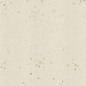 Cotton&Steel - Basics - Freckles Twinkle Unbleached Metallic