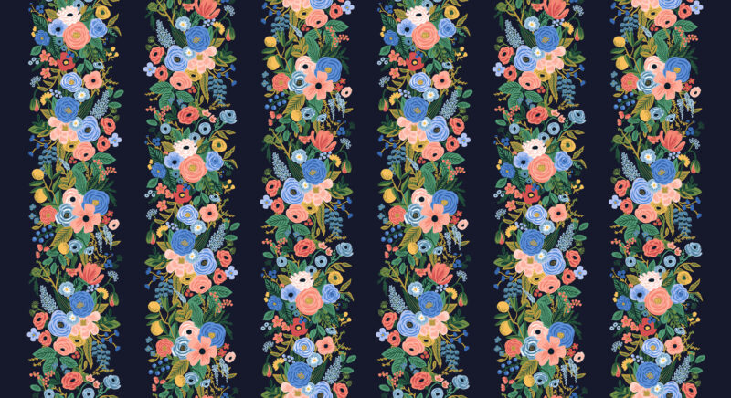 Cotton&Steel - Wildwood - Garden Party Vines navy