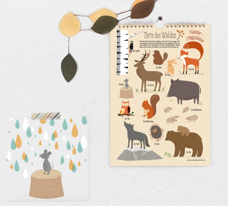 Poster "Tiere des Waldes" - DIN A3 – Bild 3