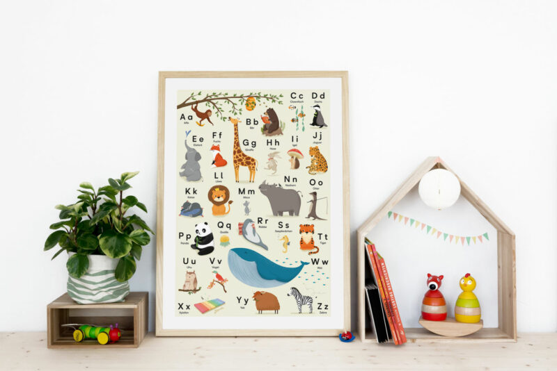 Poster "ABC - Deutsch/Englisch" - 50 x 70 cm – Bild 2