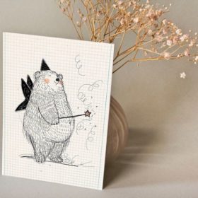Bär von Pappe - Poster Feenbär