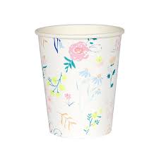 Meri Meri - Floral Cup S/12