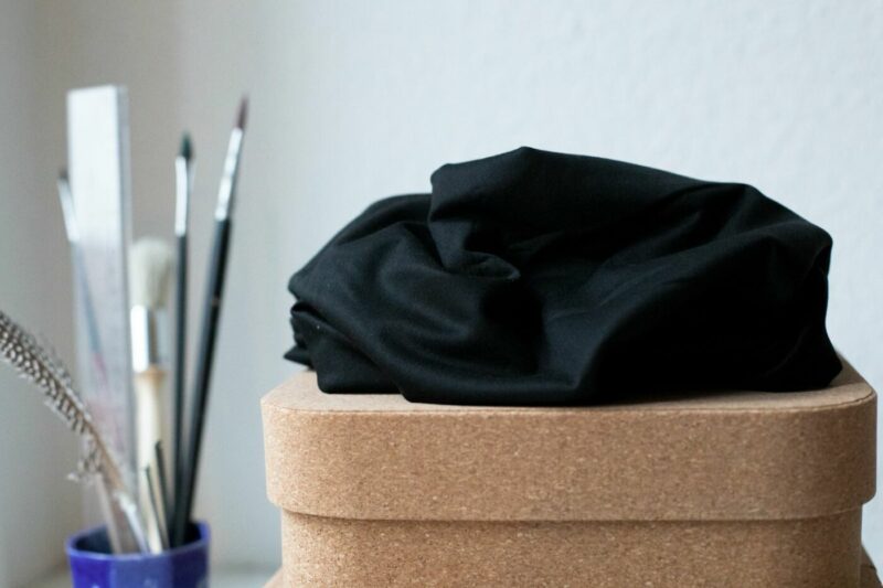 Basic Stretch Jersey mit TENCEL™ Fasern - black – Bild 3