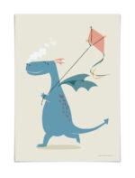 Vierundfünfzig Illustration - Poster DIN A3 - Drache Vierundfünfzig Illustration - Poster DIN A3 - Drache