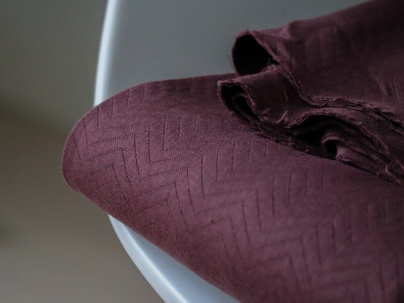 Organic Chevron Quilt - Bordeaux – Bild 2