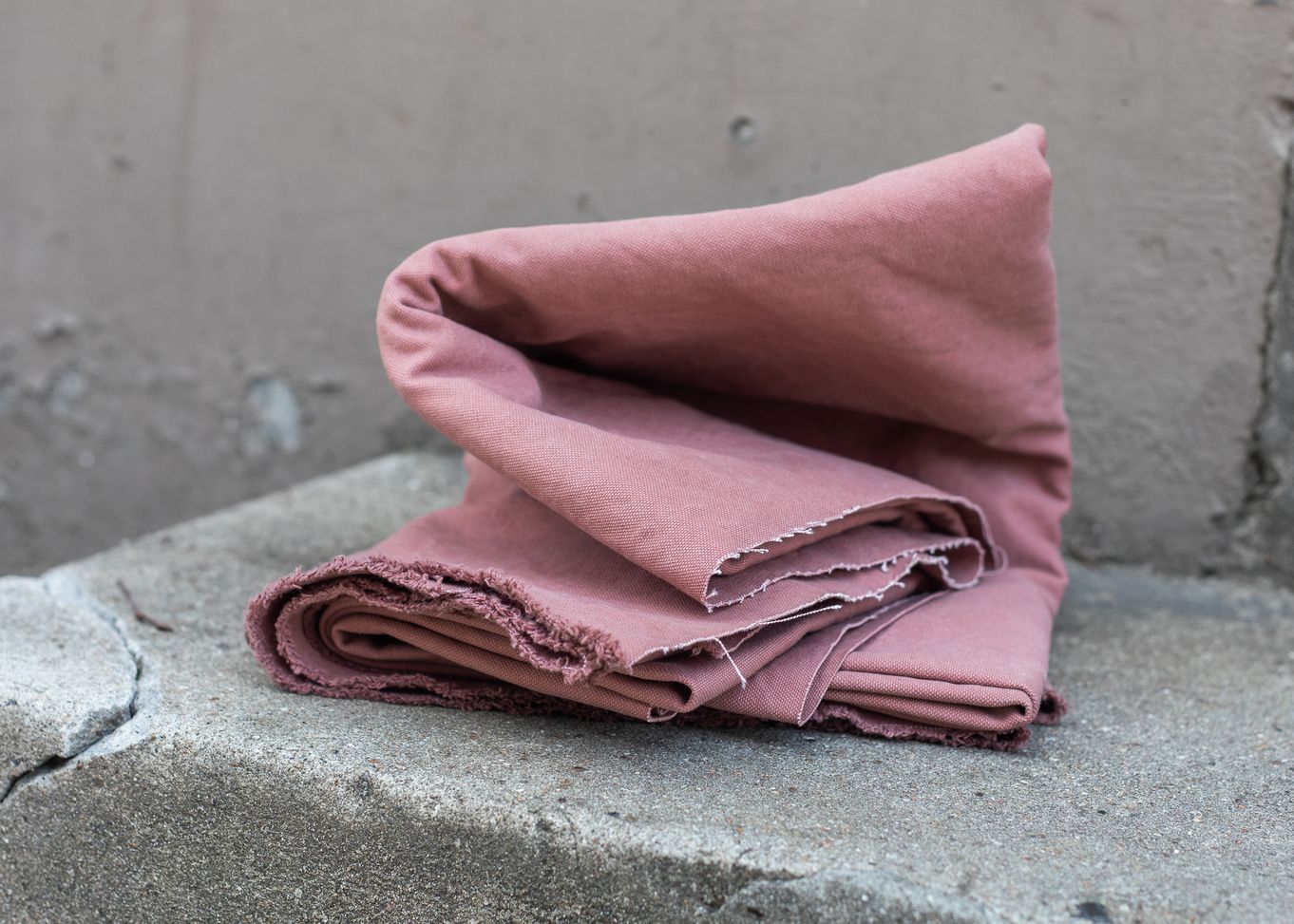 Mind the maker heavy washed canvas 17oz pale pink lottiklein