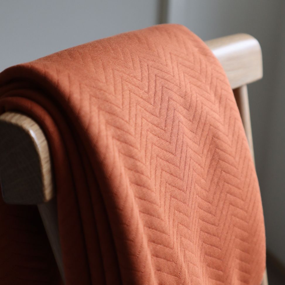 Mind The Maker - Organic Chevron Quilt - Rust