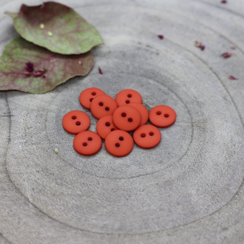 Atelier Brunette - Classic Matte Buttons (Tangerine)