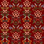 Cotton&Steel - Meadow - Luxembourg - Burgundy Fabric Cotton&Steel - Meadow - Luxembourg - Burgundy Fabric