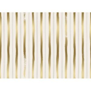 Cotton&Steel - Meadow - Stripes - Gold Metallic Fabric