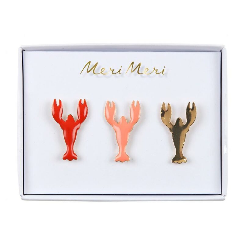 Meri Meri - Lobster Enamel Pins