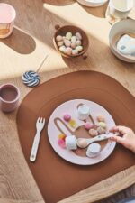 RABBIT BAMBOO TABLEWARE SET - ROSE