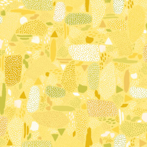 Cotton&Steel - Girl's Club - Pebbles - Yellow