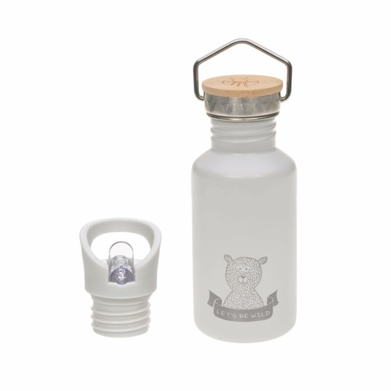 Kinder Trinkflasche Edelstahl - Bottle, Adventure Grey