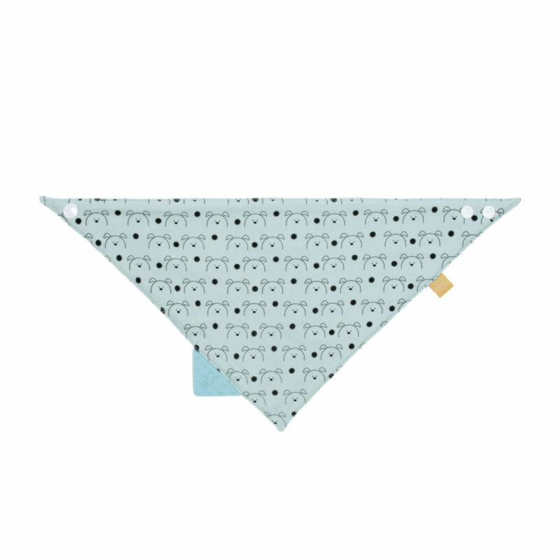 Dreieckstuch Baby Interlock Bandana with silicone teether, Little Chums Dog