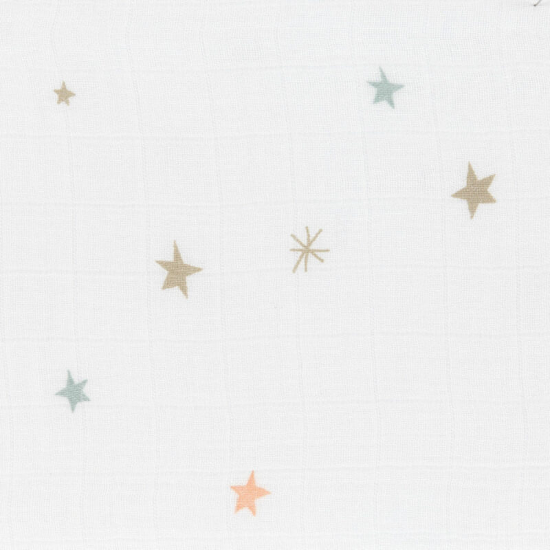 Mulltücher - Heavenly Soft Swaddle L, Stars & Moon Gold