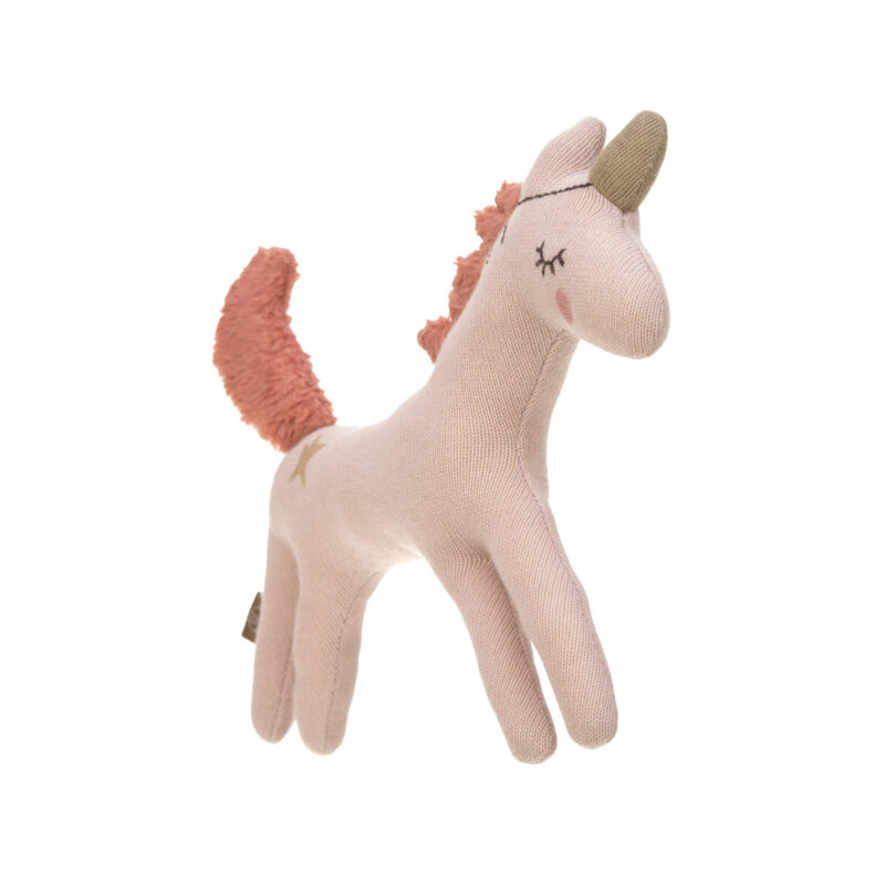 Kuscheltier mit Rassel & Knisterpapier - Knitted Toy, More Magic Horse