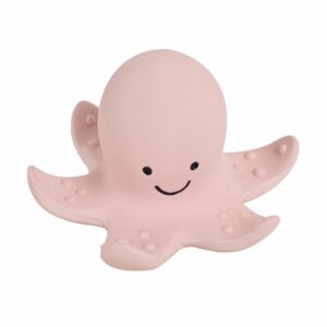 Octopus - Natural Rubber Baby Rattle